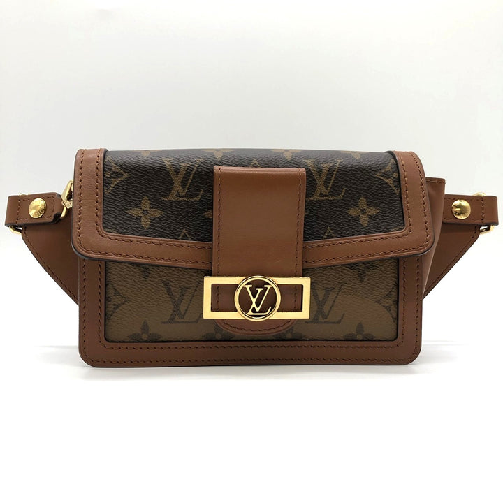 LOUIS VUITTON ルイ・ヴィトン ドーフィーヌ M44586 ボディバッグ バムバッグ ウエストポーチ モノグラムリバース ブラウン
