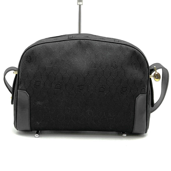 Dior ディオール ショルダーバッグ ハニカム柄 キャンバス/レザー ブラック