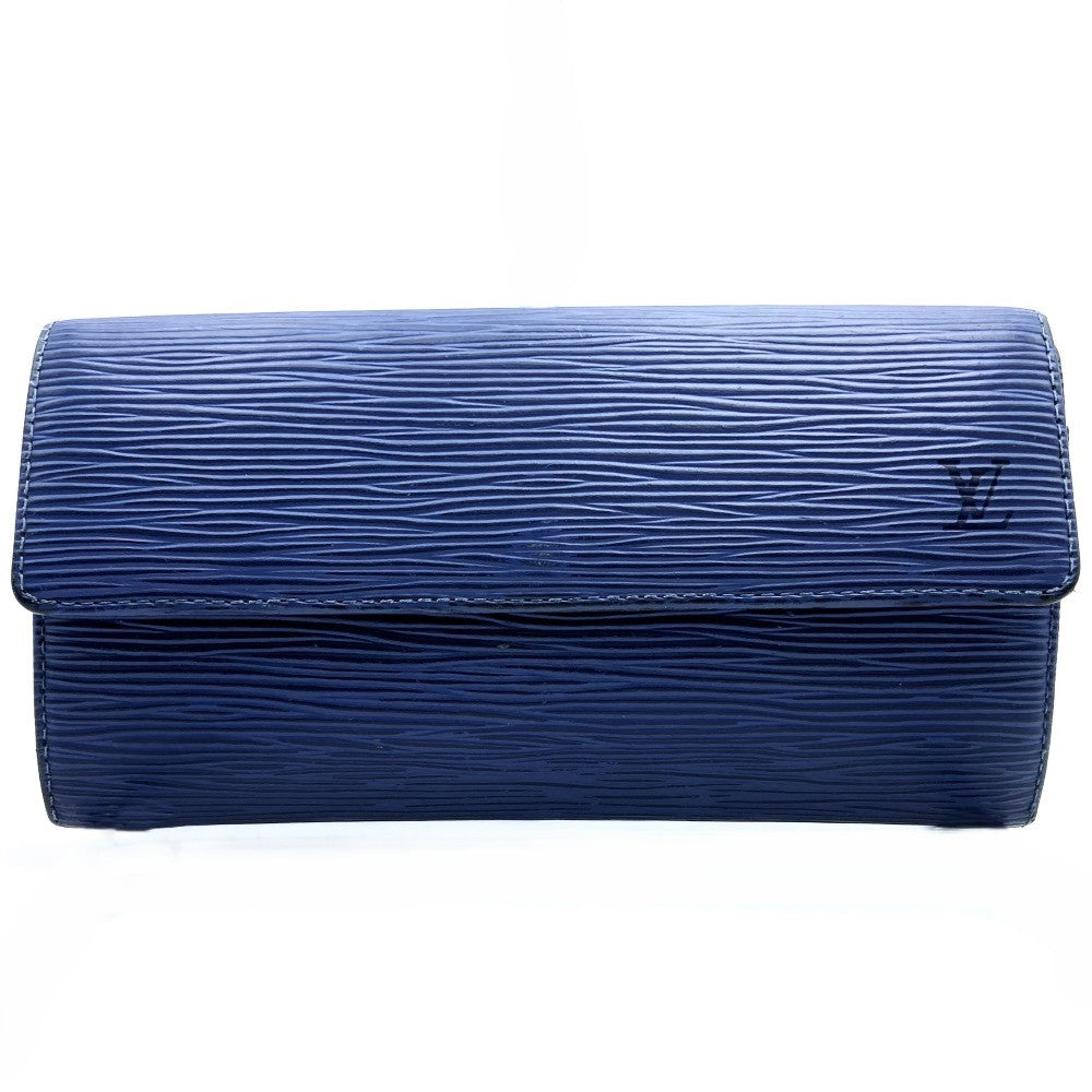 LOUIS VUITTON ルイ・ヴィトン ポルトフォイユ サラ 旧型 M63575 2つ折り長財布 ブルー ネイビー エピ ヴィンテージ