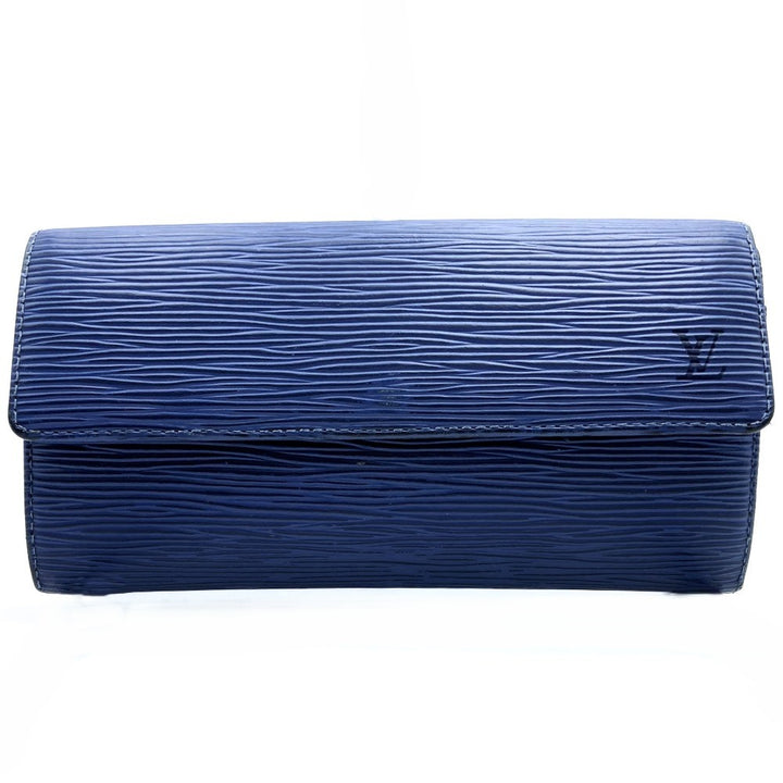 LOUIS VUITTON ルイ・ヴィトン ポルトフォイユ サラ 旧型 M63575 2つ折り長財布 ブルー ネイビー エピ ヴィンテージ