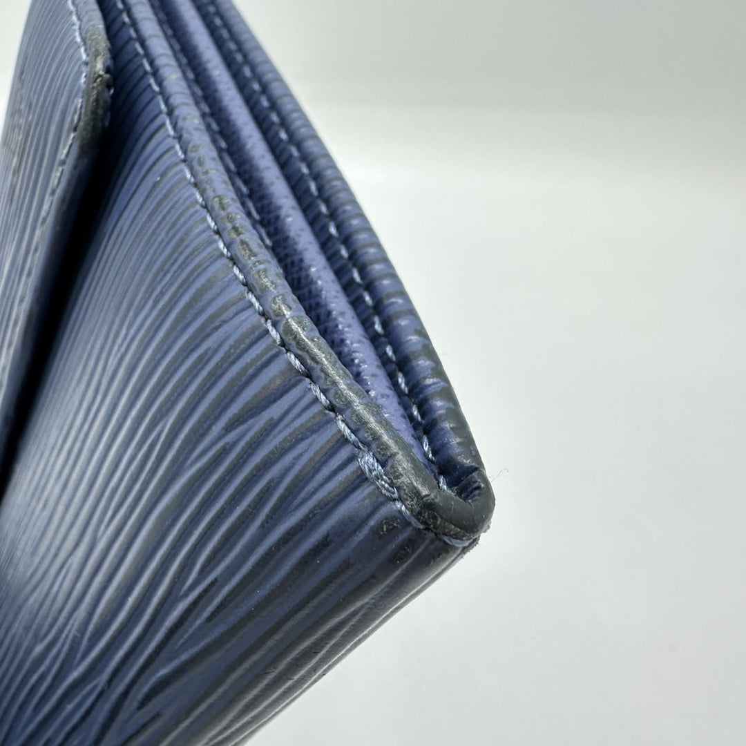 LOUIS VUITTON ルイ・ヴィトン ポルトフォイユ サラ 旧型 M63575 2つ折り長財布 ブルー ネイビー エピ ヴィンテージ