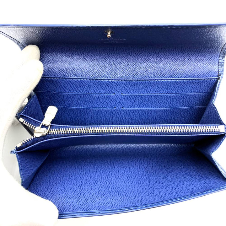 LOUIS VUITTON ルイ・ヴィトン ポルトフォイユ サラ 旧型 M63575 2つ折り長財布 ブルー ネイビー エピ ヴィンテージ