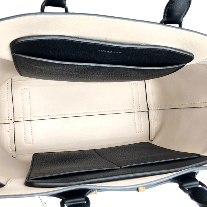 BURBERRYバーバリー ベルト ハンドバッグ トートバッグ ショルダーバッグ 肩掛け 2way レザー ブラック ベージュ