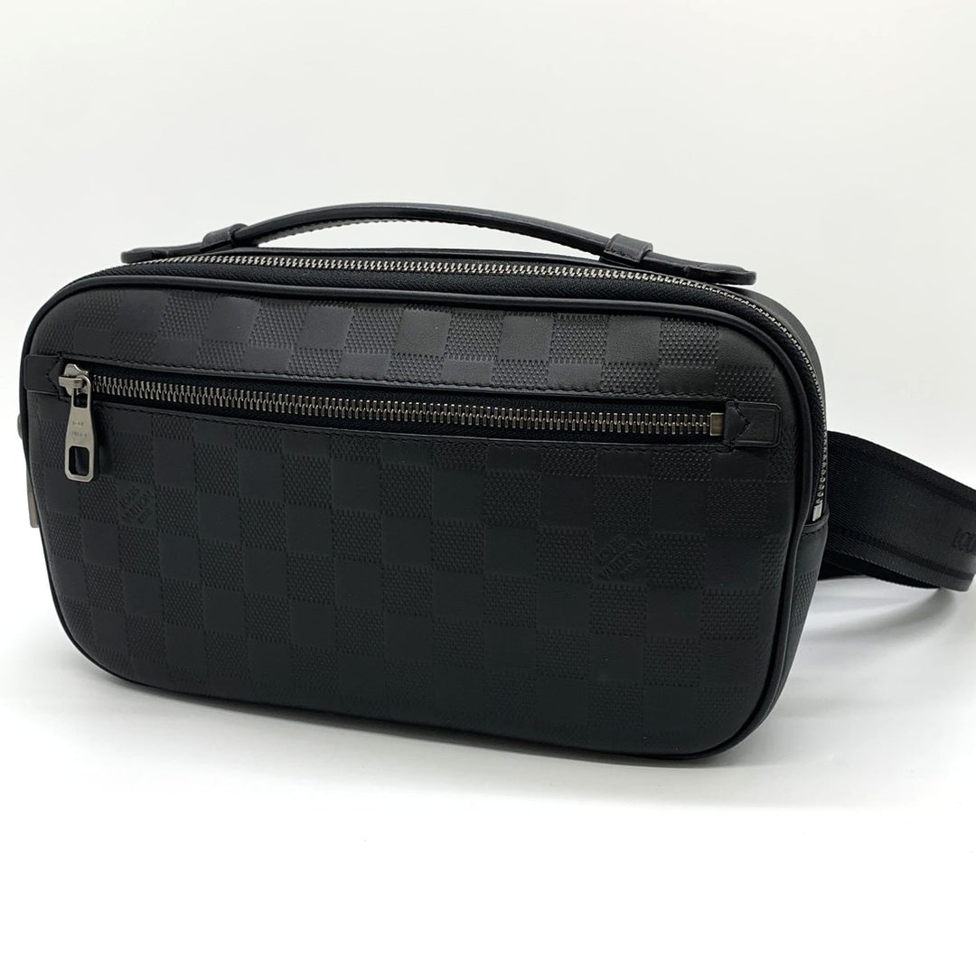 LOUIS VUITTON ルイ・ヴィトン アンブレール N41288 ボディバッグ レザー ダミエアンフィニ ブラック