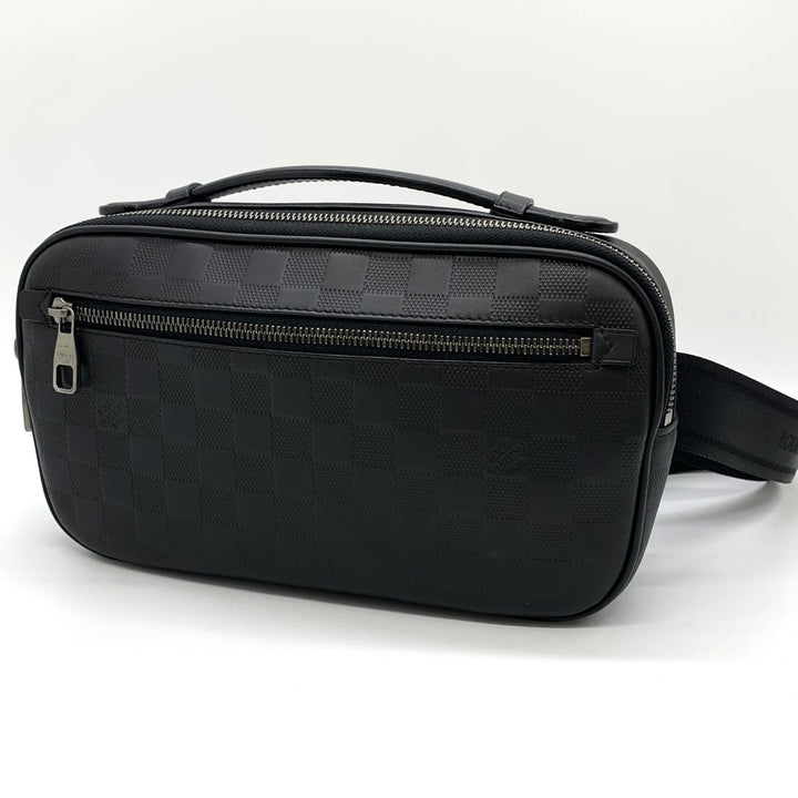 LOUIS VUITTON ルイ・ヴィトン アンブレール N41288 ボディバッグ レザー ダミエアンフィニ ブラック