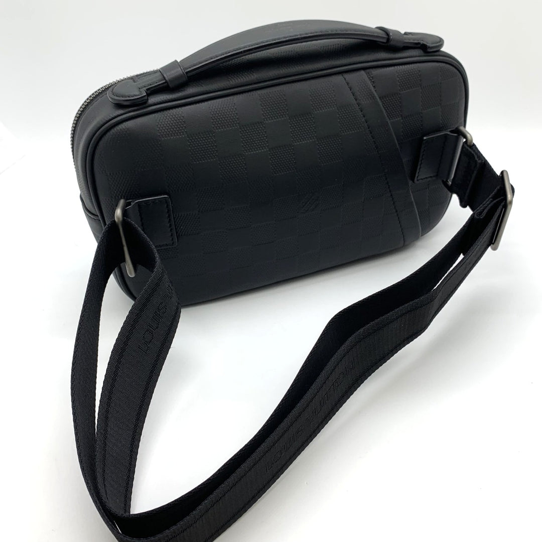 LOUIS VUITTON ルイ・ヴィトン アンブレール N41288 ボディバッグ レザー ダミエアンフィニ ブラック