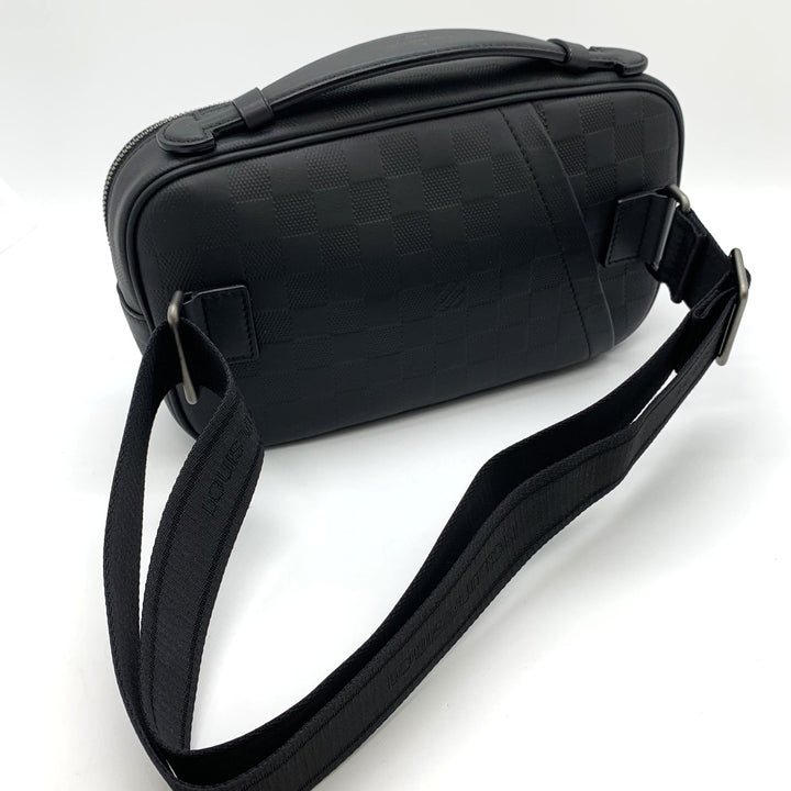LOUIS VUITTON ルイ・ヴィトン アンブレール N41288 ボディバッグ レザー ダミエアンフィニ ブラック