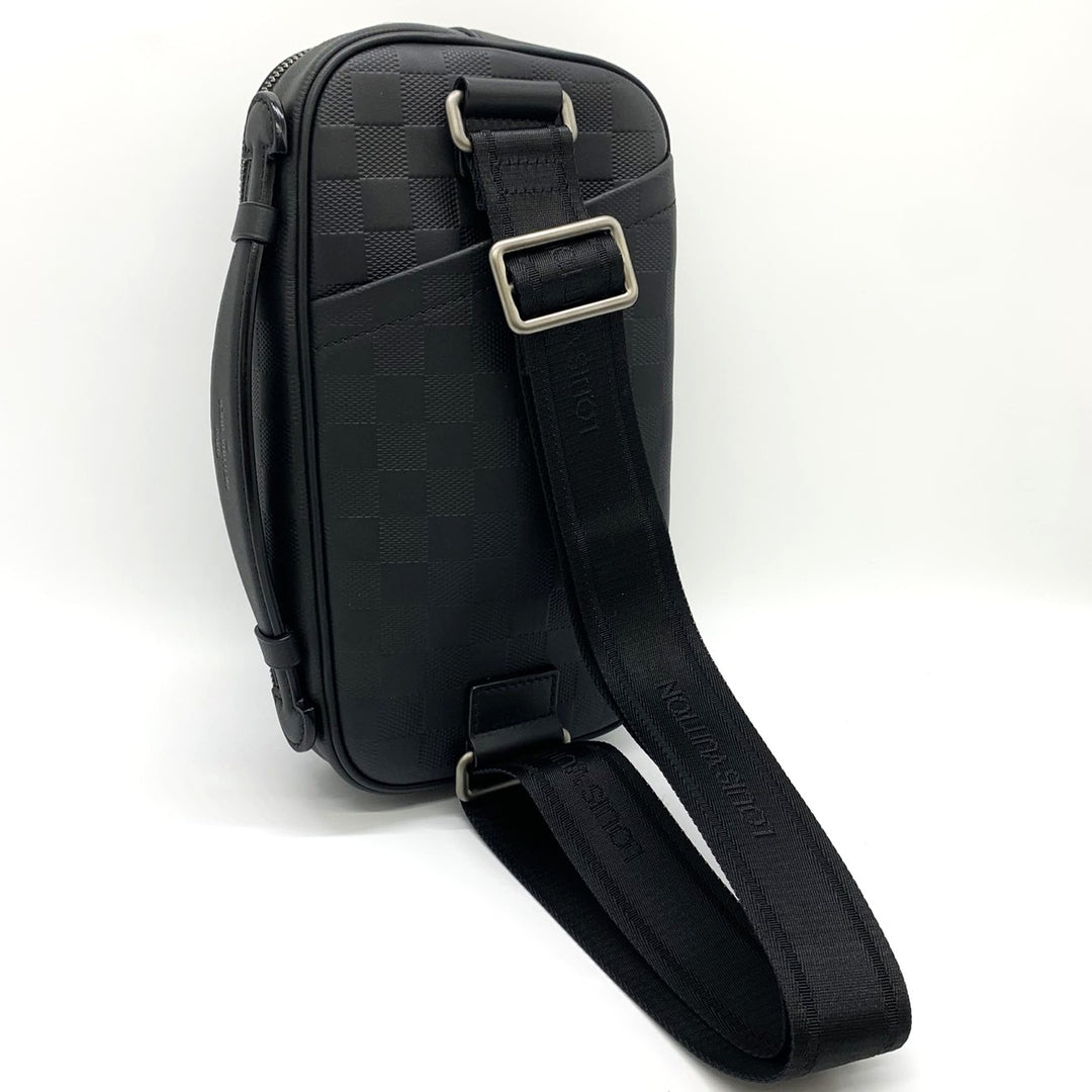 LOUIS VUITTON ルイ・ヴィトン アンブレール N41288 ボディバッグ レザー ダミエアンフィニ ブラック