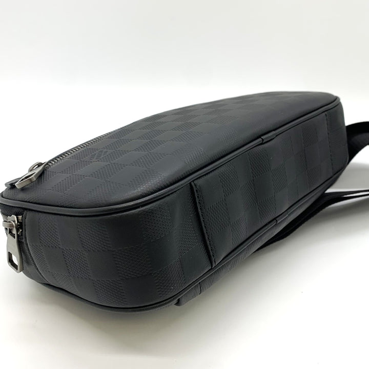 LOUIS VUITTON ルイ・ヴィトン アンブレール N41288 ボディバッグ レザー ダミエアンフィニ ブラック