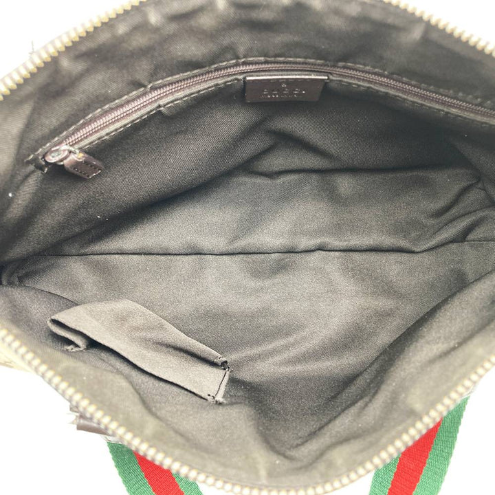 GUCCI グッチ 145759 ハンドバッグ ブラウン 茶 GGキャンバス シェリーライン ブランド品