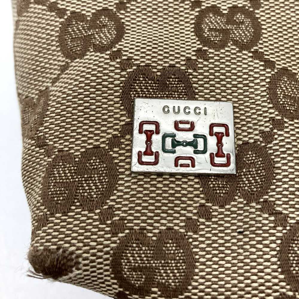 GUCCI グッチ 145759 ハンドバッグ ブラウン 茶 GGキャンバス シェリーライン ブランド品