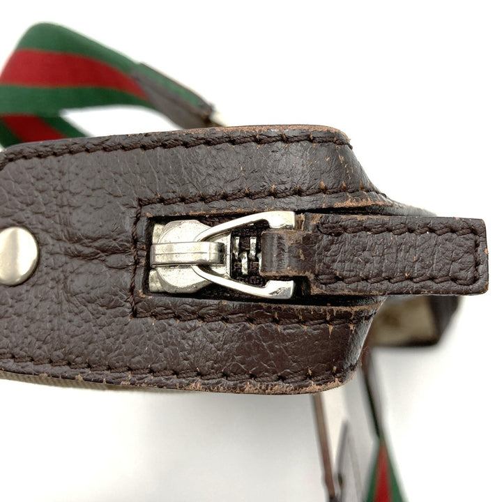 GUCCI グッチ 145759 ハンドバッグ ブラウン 茶 GGキャンバス シェリーライン ブランド品