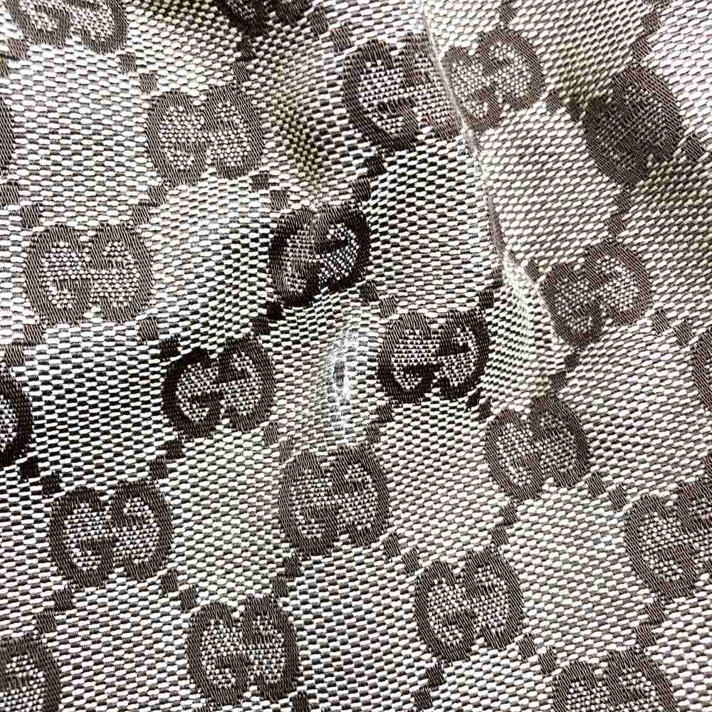 GUCCI グッチ 115007 トートバッグ ハンドバッグ GGキャンバス レザー ブラウン ヴィンテージ
