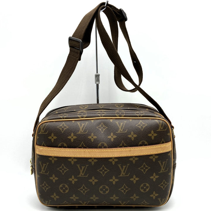 LOUIS VUITTON ルイ・ヴィトン リポーターPM M45254 ショルダーバッグ ブラウン モノグラムキャンバス
