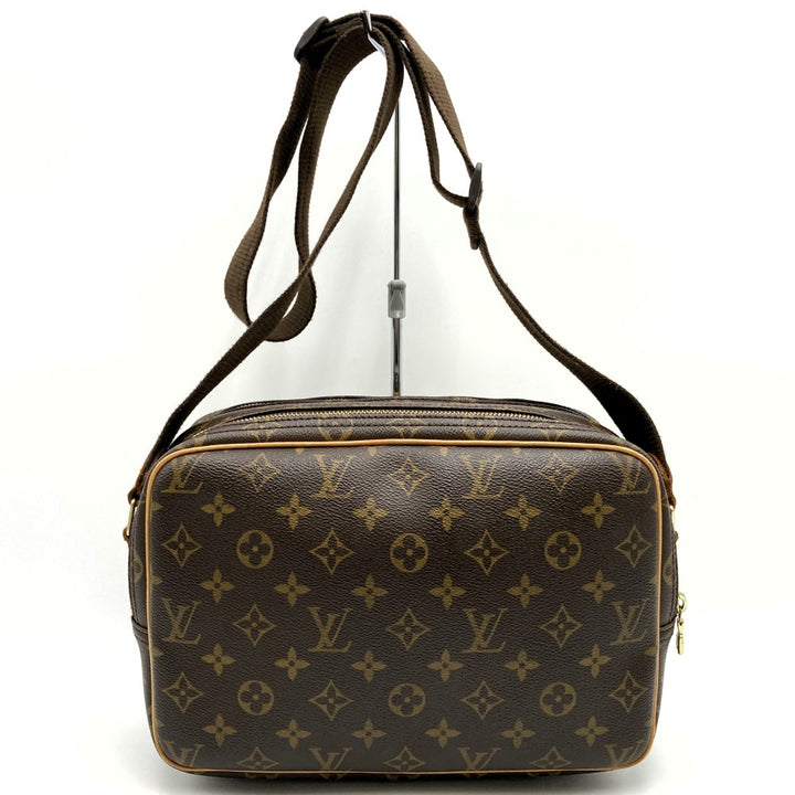 LOUIS VUITTON ルイ・ヴィトン リポーターPM M45254 ショルダーバッグ ブラウン モノグラムキャンバス