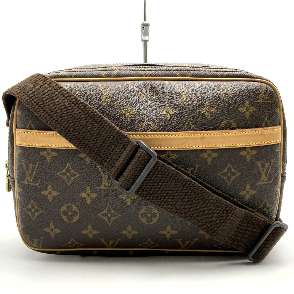 LOUIS VUITTON ルイ・ヴィトン リポーターPM M45254 ショルダーバッグ ブラウン モノグラムキャンバス