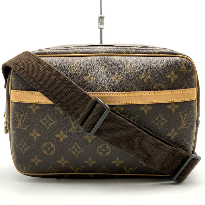 LOUIS VUITTON ルイ・ヴィトン リポーターPM M45254 ショルダーバッグ ブラウン モノグラムキャンバス