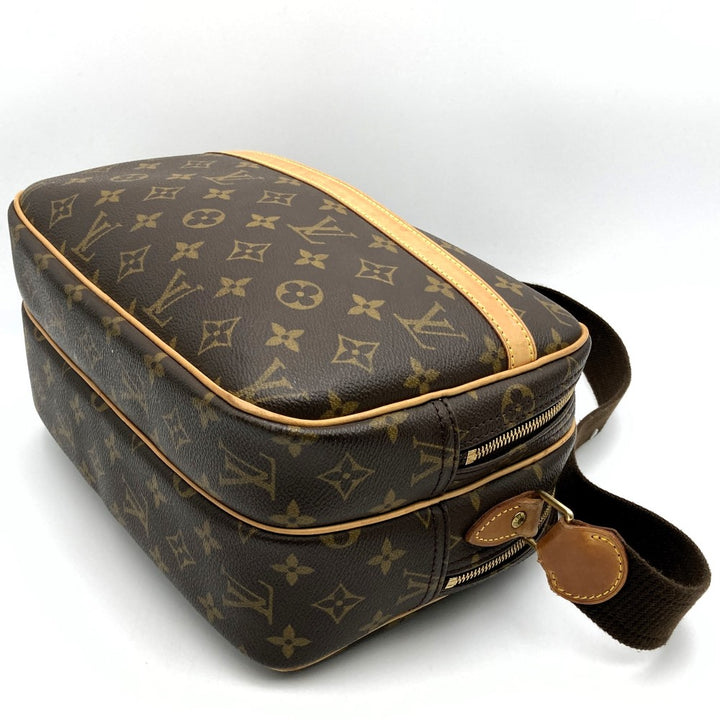 LOUIS VUITTON ルイ・ヴィトン リポーターPM M45254 ショルダーバッグ ブラウン モノグラムキャンバス