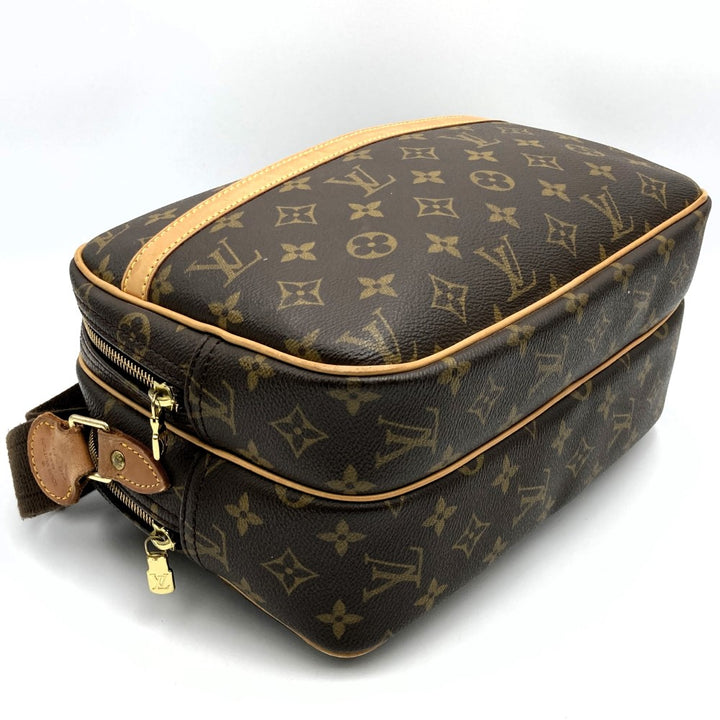 LOUIS VUITTON ルイ・ヴィトン リポーターPM M45254 ショルダーバッグ ブラウン モノグラムキャンバス