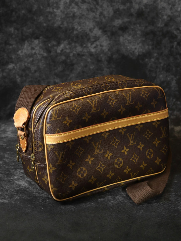 LOUIS VUITTON ルイ・ヴィトン リポーターPM M45254 ショルダーバッグ ブラウン モノグラムキャンバス