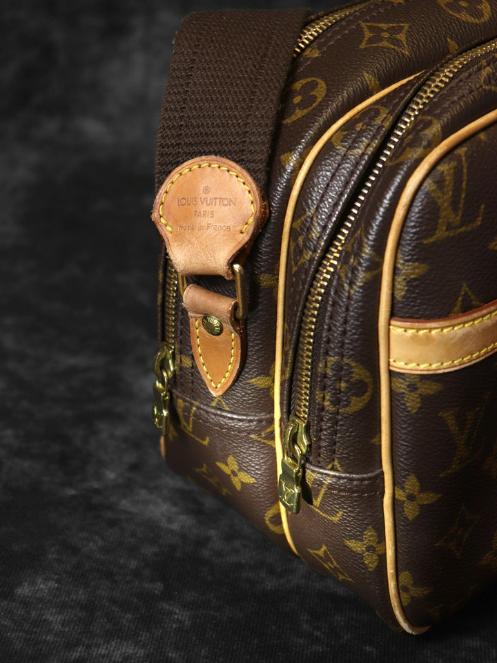 LOUIS VUITTON ルイ・ヴィトン リポーターPM M45254 ショルダーバッグ ブラウン モノグラムキャンバス