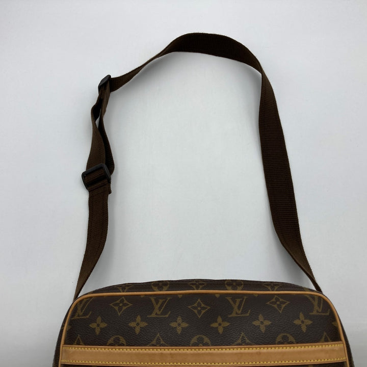 LOUIS VUITTON ルイ・ヴィトン リポーターPM M45254 ショルダーバッグ ブラウン モノグラムキャンバス