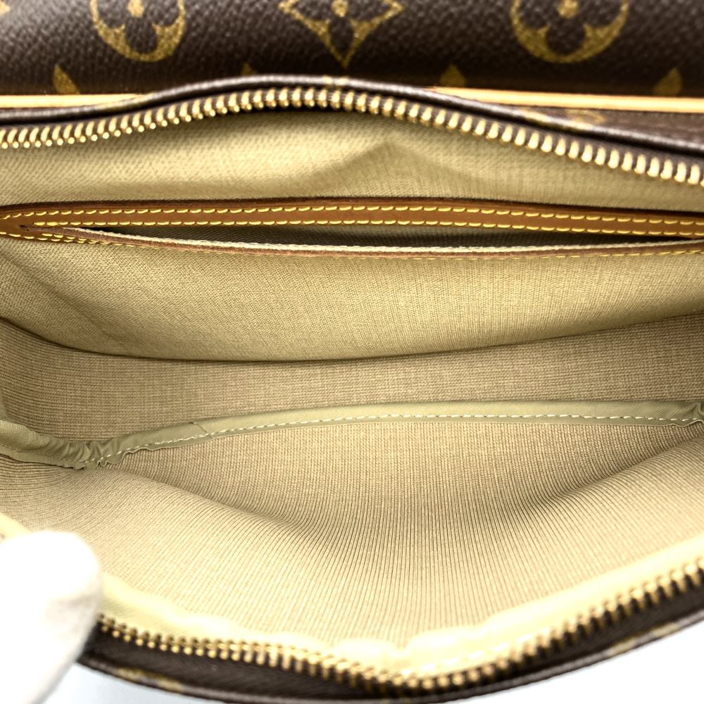 LOUIS VUITTON ルイ・ヴィトン リポーターPM M45254 ショルダーバッグ ブラウン モノグラムキャンバス