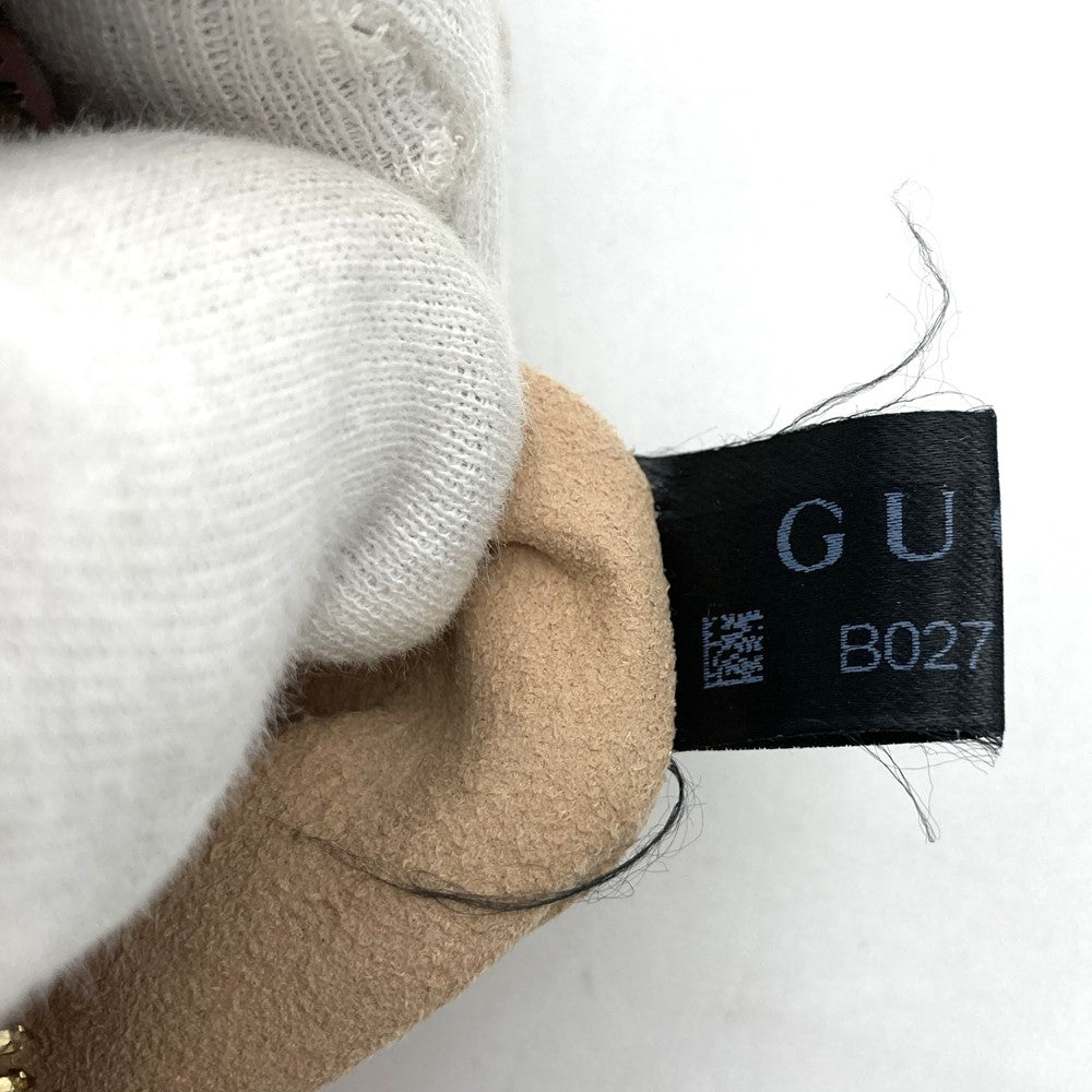 GUCCI グッチ GGマーモント シェリーライン ミニラウンド オフィディア 550618 ショルダーバッグ スウェード/レザー レッド ネイビー
