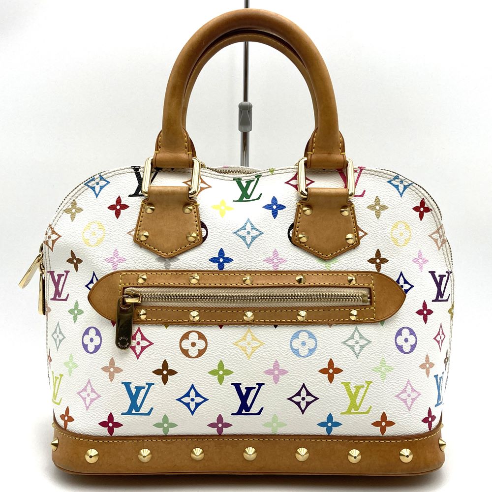 LOUIS VUITTON ルイ・ヴィトン M92647 アルマ(旧) ハンドバッグ ホワイト モノグラムマルチカラー