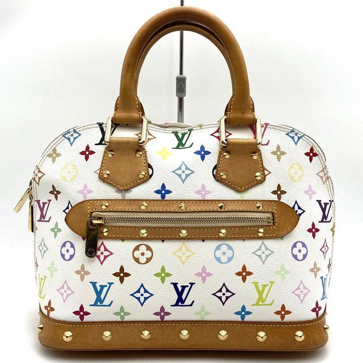 LOUIS VUITTON ルイ・ヴィトン M92647 アルマ(旧) ハンドバッグ ホワイト モノグラムマルチカラー