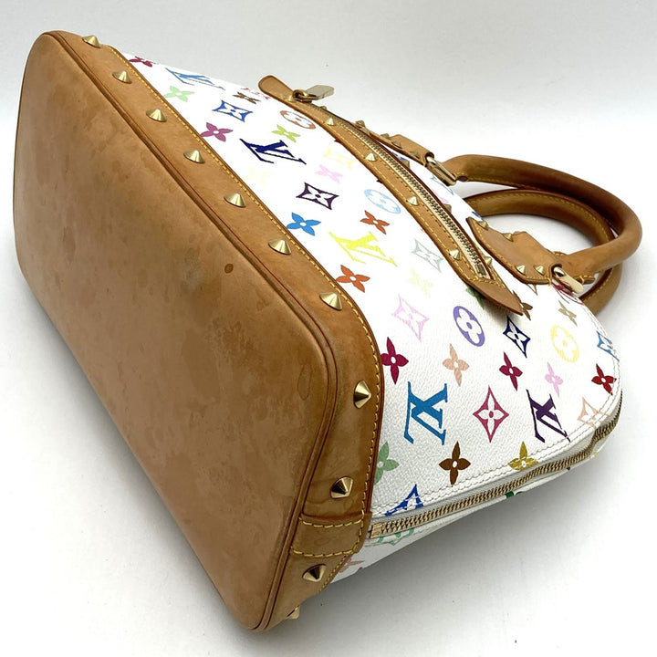 LOUIS VUITTON ルイ・ヴィトン M92647 アルマ(旧) ハンドバッグ ホワイト モノグラムマルチカラー