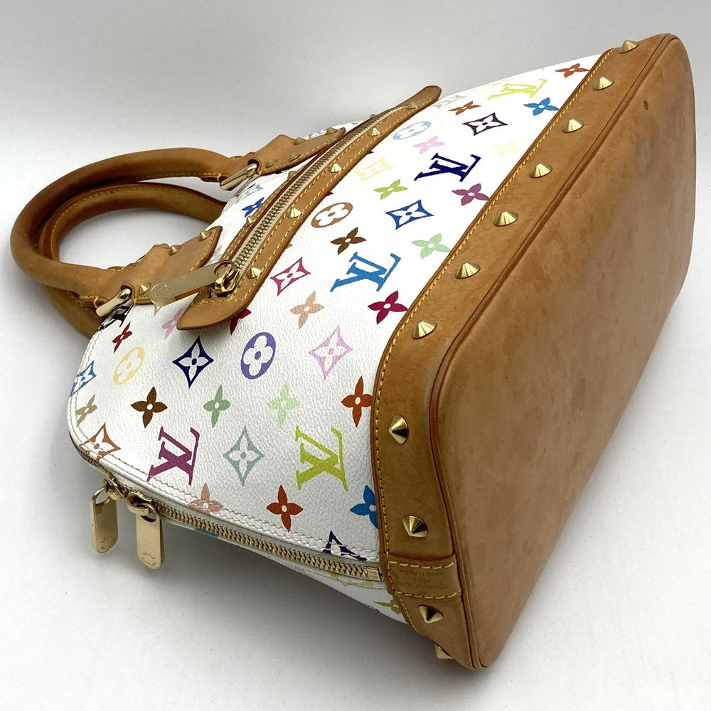 LOUIS VUITTON ルイ・ヴィトン M92647 アルマ(旧) ハンドバッグ ホワイト モノグラムマルチカラー
