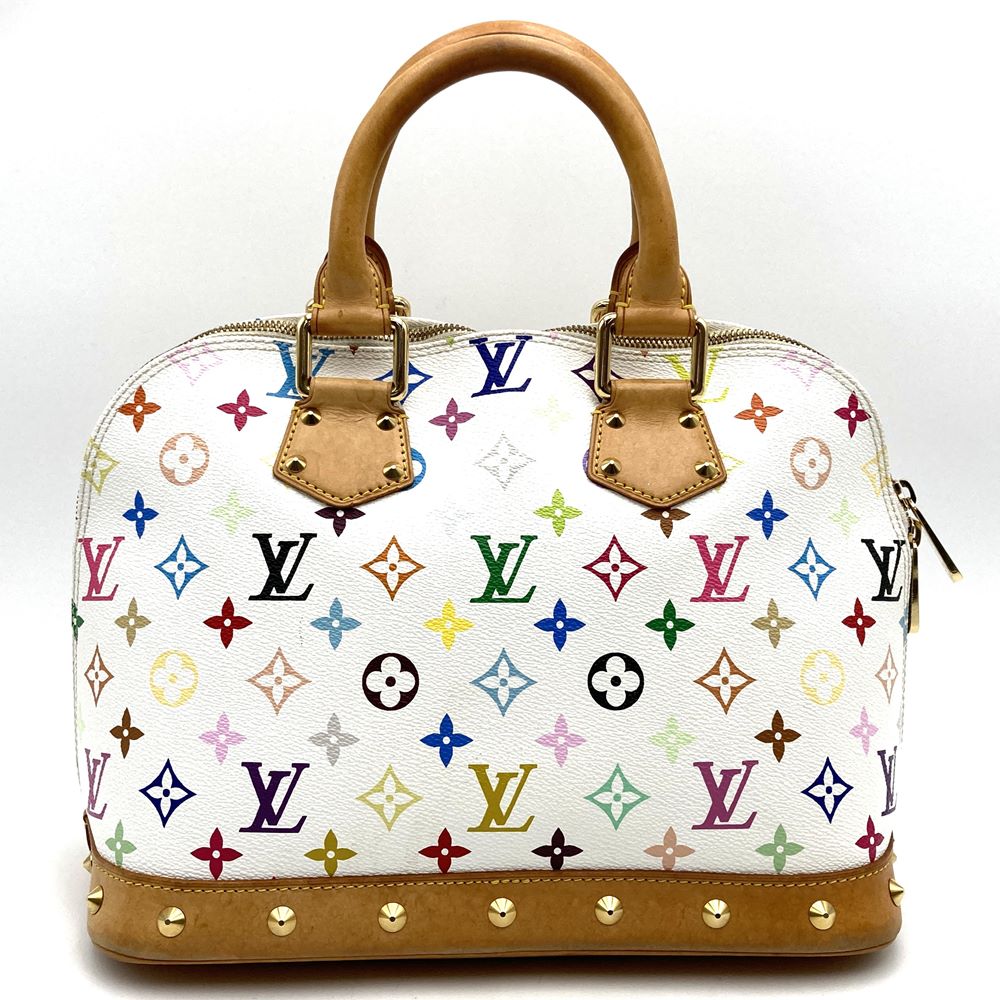 LOUIS VUITTON ルイ・ヴィトン M92647 アルマ(旧) ハンドバッグ ホワイト モノグラムマルチカラー