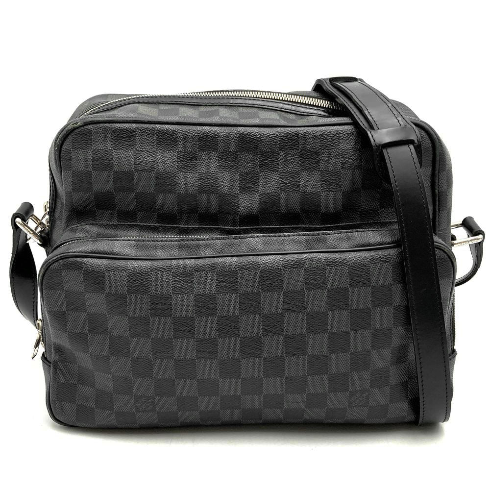 LOUIS VUITTON ルイ・ヴィトン ダミエグラフィット イオ N45252 ショルダーバッグ ダミエグラフィットキャンバス ブラック