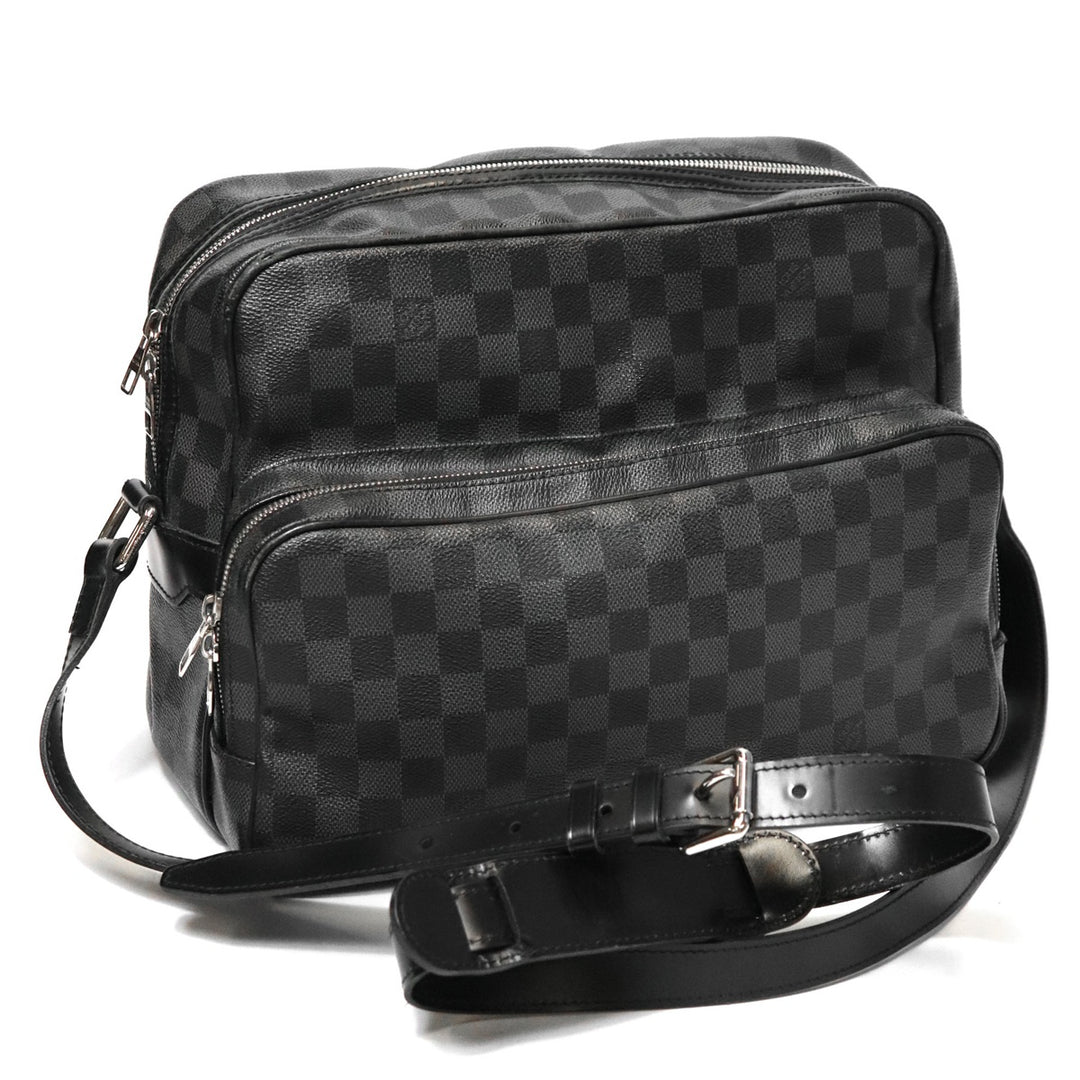 LOUIS VUITTON ルイ・ヴィトン ダミエグラフィット イオ N45252 ショルダーバッグ ダミエグラフィットキャンバス ブラック