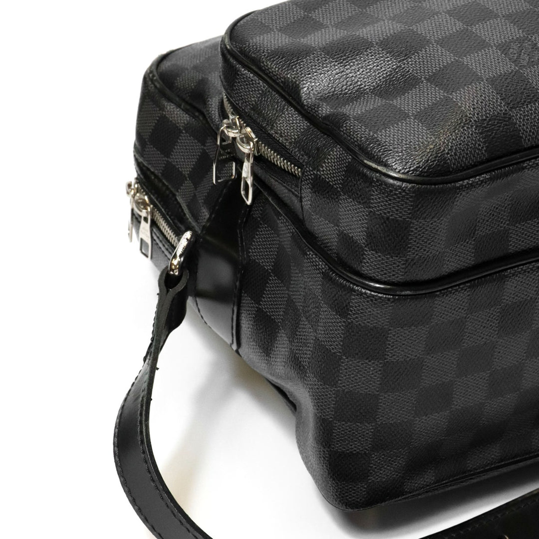 LOUIS VUITTON ルイ・ヴィトン ダミエグラフィット イオ N45252 ショルダーバッグ ダミエグラフィットキャンバス ブラック