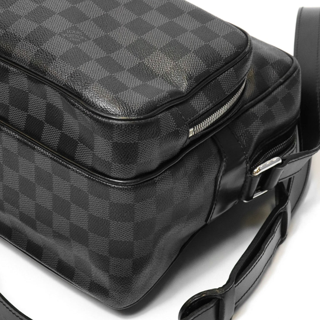 LOUIS VUITTON ルイ・ヴィトン ダミエグラフィット イオ N45252 ショルダーバッグ ダミエグラフィットキャンバス ブラック