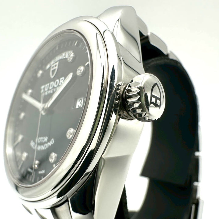 美品 TUDOR チュードル チューダー グラマー デイトデイ 56000 腕時計 自動巻き SS ブラック