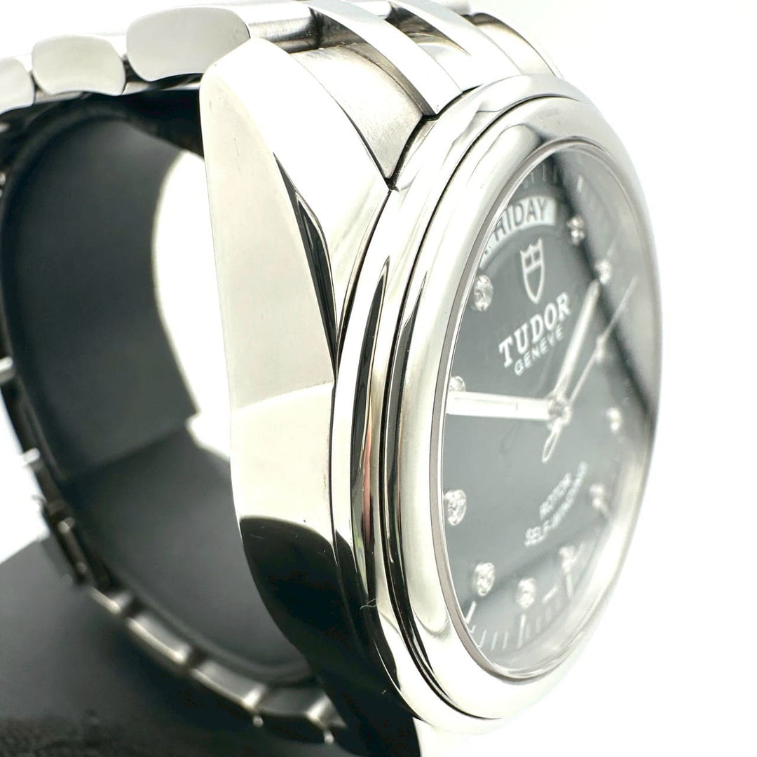 美品 TUDOR チュードル チューダー グラマー デイトデイ 56000 腕時計 自動巻き SS ブラック