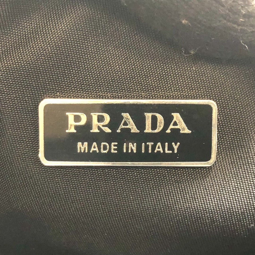 PRADA プラダ アクセサリーポーチ ハンドバッグ ナイロン ブラック ンドバッグ