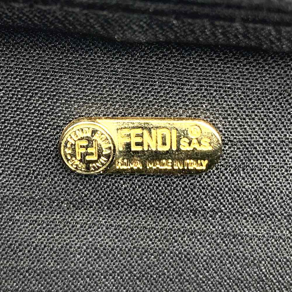 FENDI フェンディ ハンドバッグ ミニボストン ペカン PVC レザー ブラウン ブラック ヴィンテージ