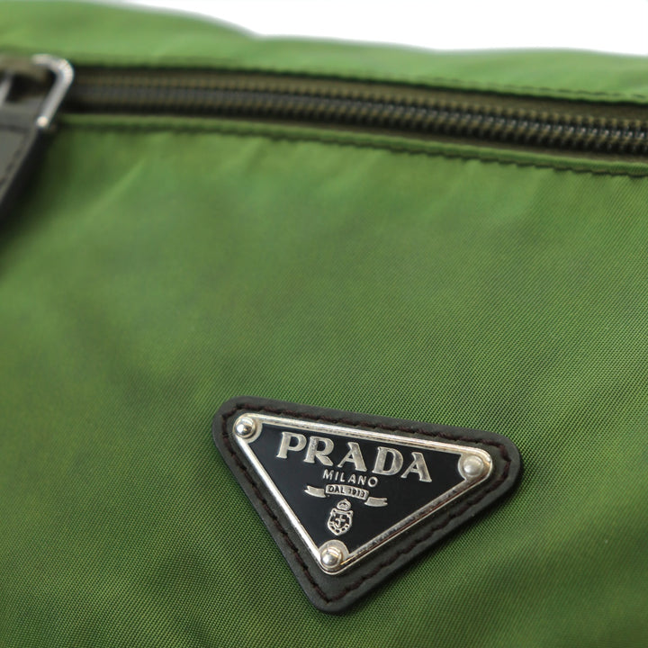 PRADA プラダ ショルダーバッグ ナイロン カーキ オレンジ