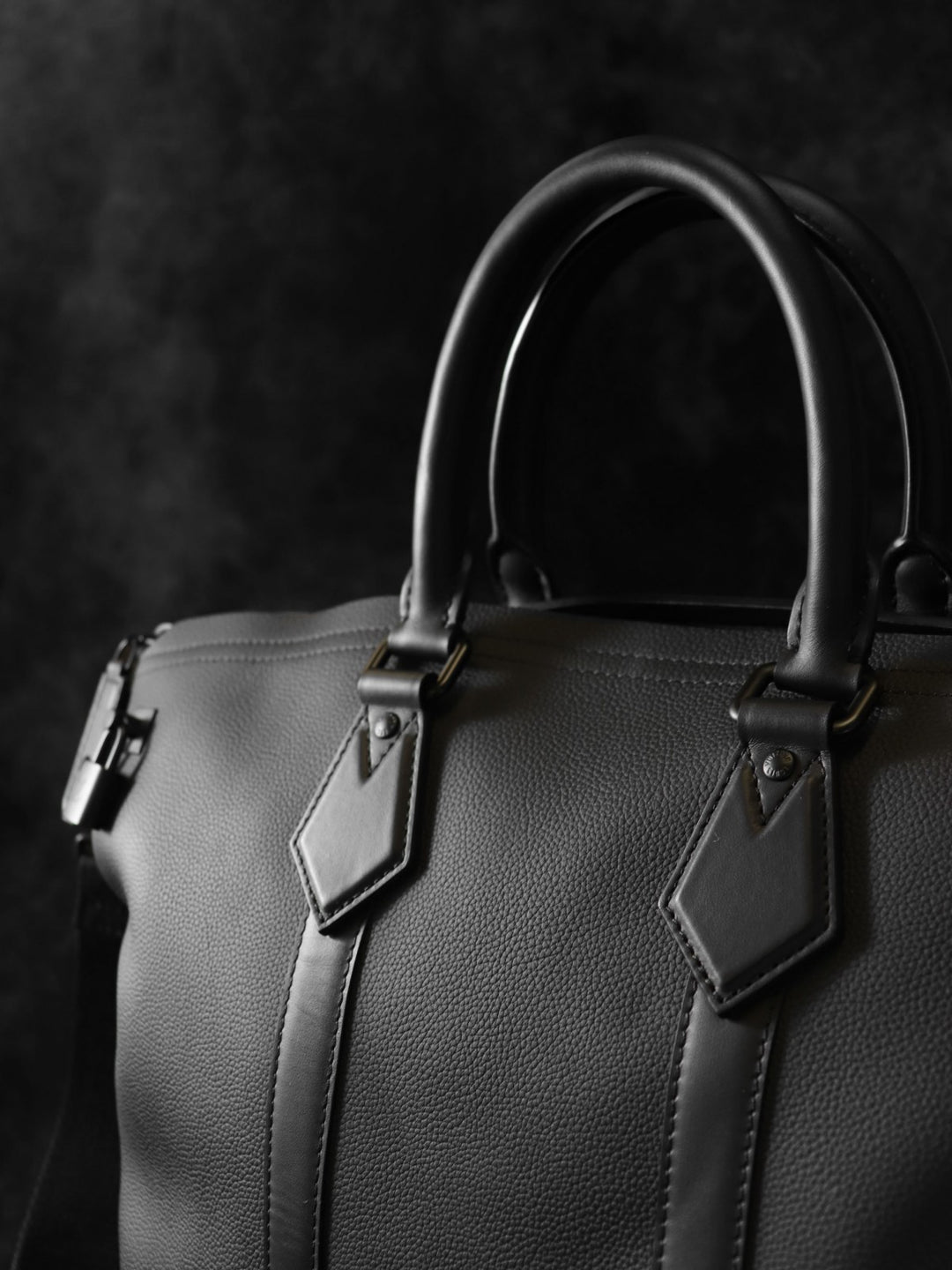 LOUIS VUITTON ルイ・ヴィトン M59158 LVアエログラム ロックイット 2way 箱 鍵 カデナ ハンドバッグ トートバッグ ビジネス トラベル レザー ブラック