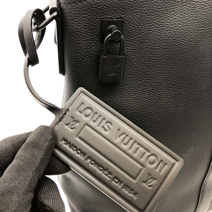 LOUIS VUITTON ルイ・ヴィトン M59158 LVアエログラム ロックイット 2way 箱 鍵 カデナ ハンドバッグ トートバッグ ビジネス トラベル レザー ブラック