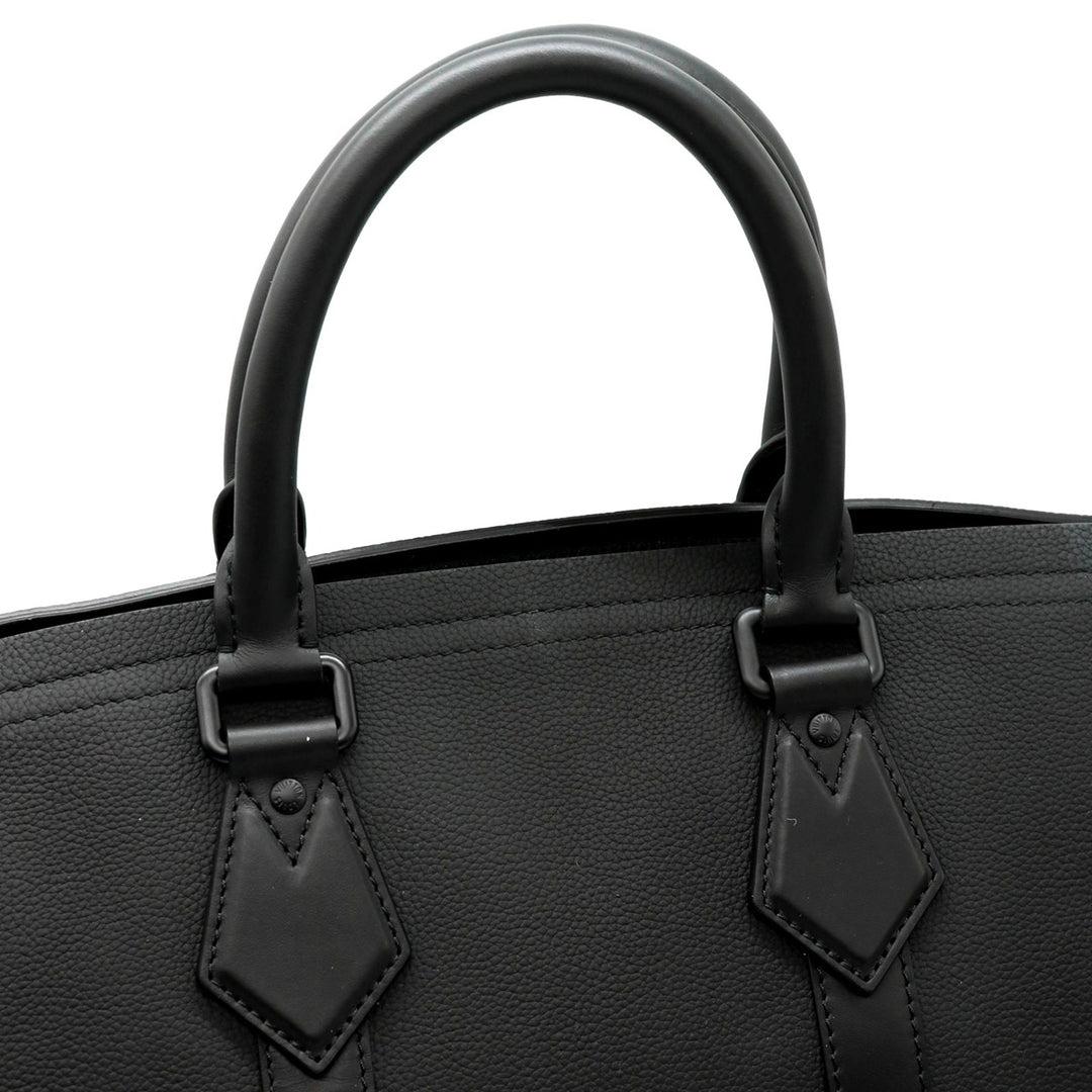 LOUIS VUITTON ルイ・ヴィトン M59158 LVアエログラム ロックイット 2way 箱 鍵 カデナ ハンドバッグ トートバッグ ビジネス トラベル レザー ブラック