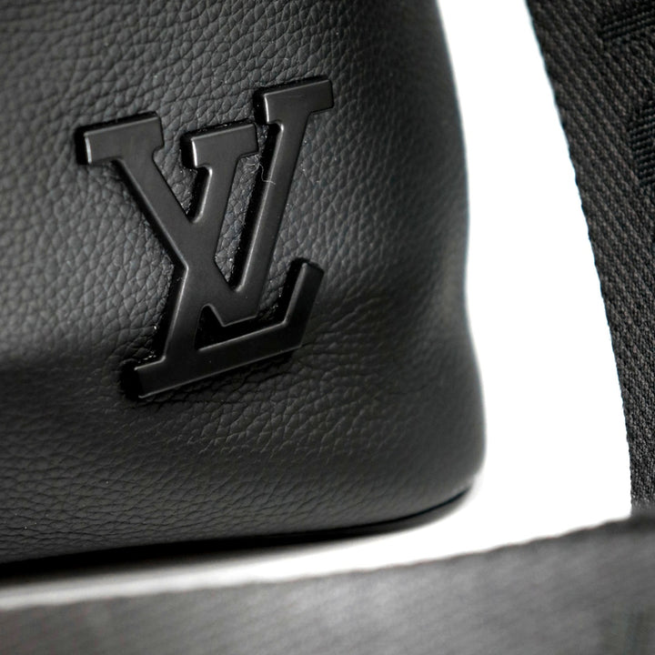 LOUIS VUITTON ルイ・ヴィトン M59158 LVアエログラム ロックイット 2way 箱 鍵 カデナ ハンドバッグ トートバッグ ビジネス トラベル レザー ブラック