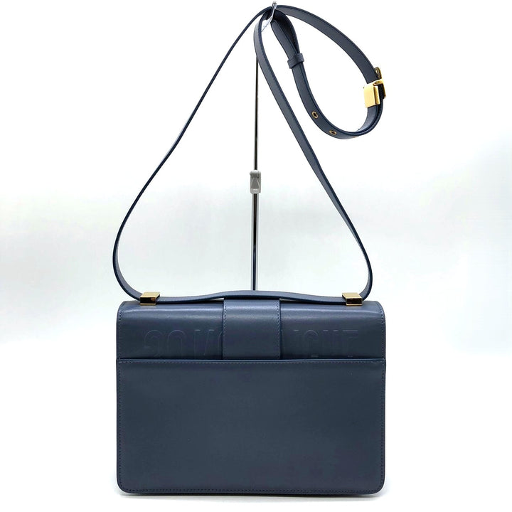 Dior クリスチャンディオール 30モンテーニュ 斜め掛けショルダーバッグ ブルー 青 レザー