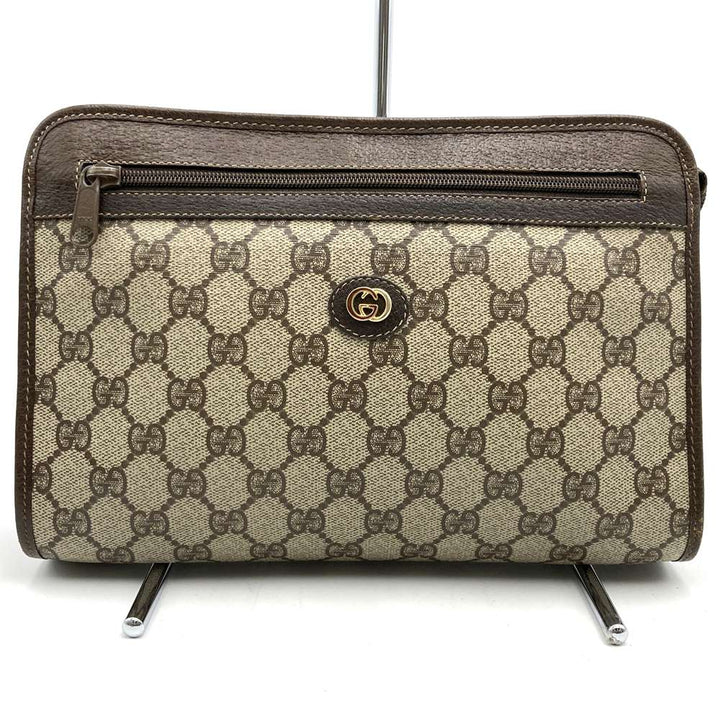 GUCCI オールドグッチ クラッチバッグ ポーチ セカンドバッグ PVC GGスプリーム ヴィンテージ