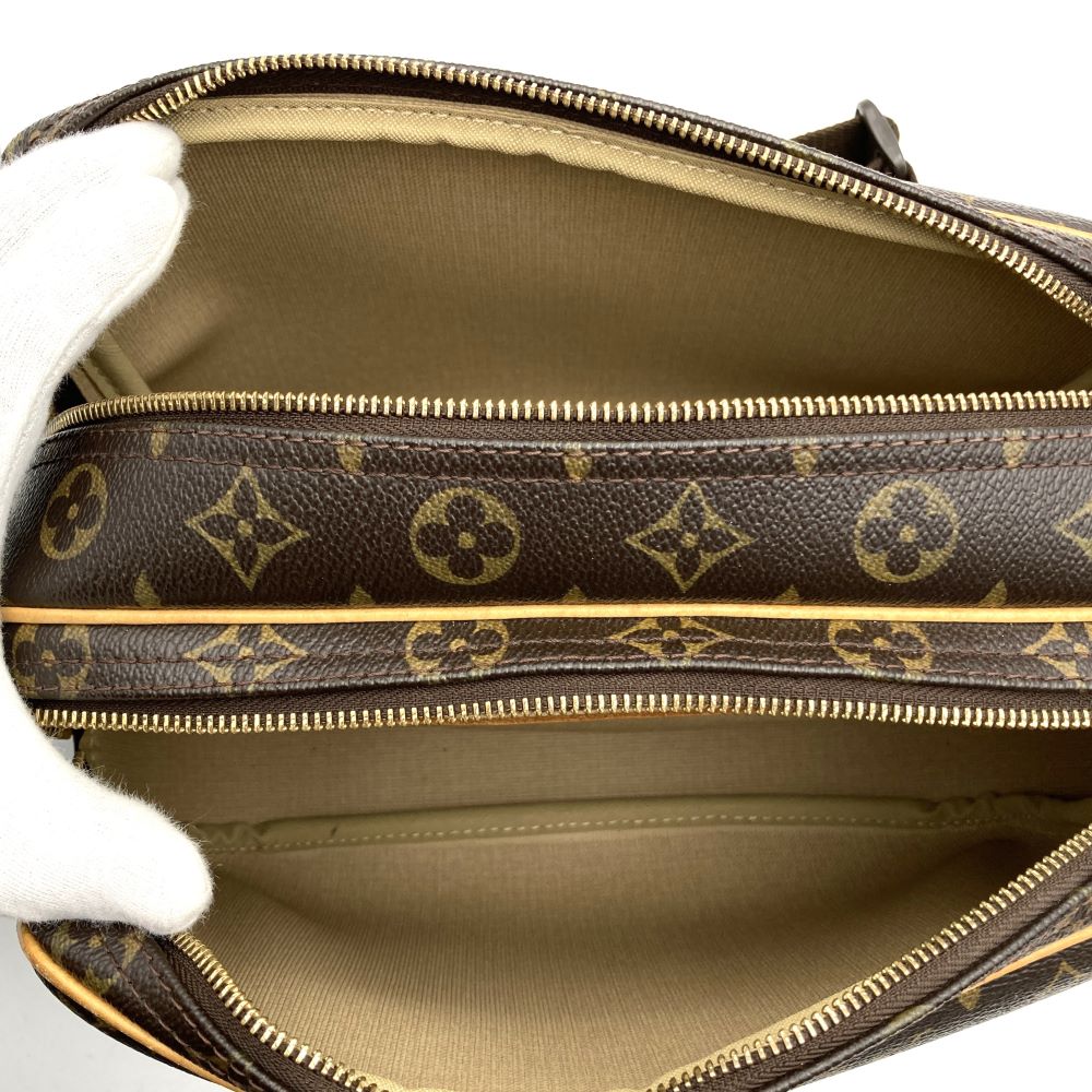 LOUIS VUITTONルイ・ヴィトン M45254 リポーターPM ショルダーバッグ 斜め掛け ブラウン モノグラム