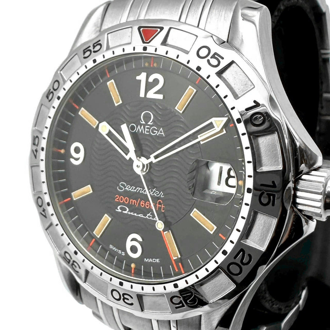 OMEGA オメガ 2516.50 シーマスター オメガマチック 1997本 限定 腕時計 オートクォーツ ブラック